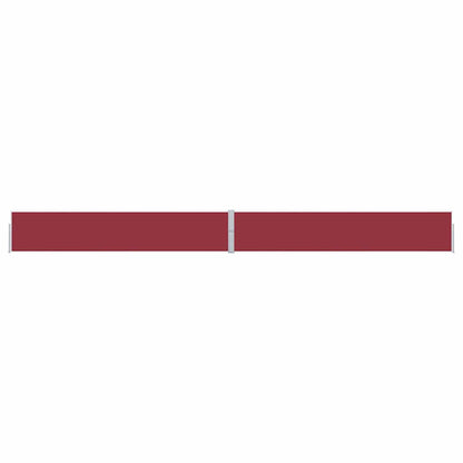 vidaXL Patio Retractable Side Awning 170x1200 cm Red