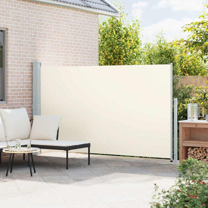 313400 vidaXL Patio Retractable Side Awning 180x300 cm Cream