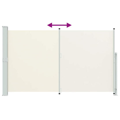 313400 vidaXL Patio Retractable Side Awning 180x300 cm Cream