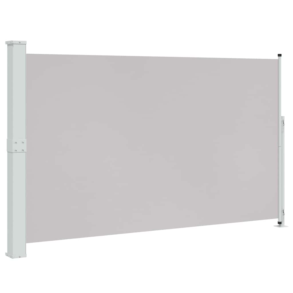 313401 vidaXL Patio Retractable Side Awning 180x300 cm Grey