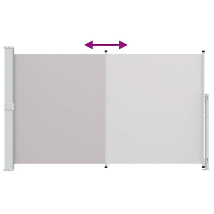 vidaXL Patio Retractable Side Awning 180x300 cm Grey