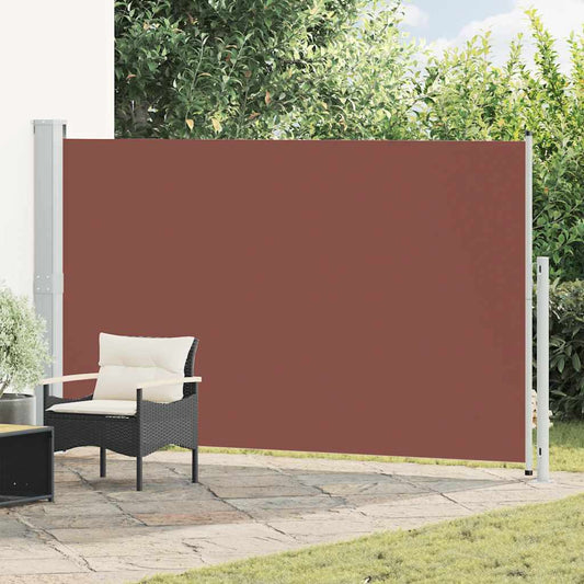 313402 vidaXL Patio Retractable Side Awning 180x300 cm Brown