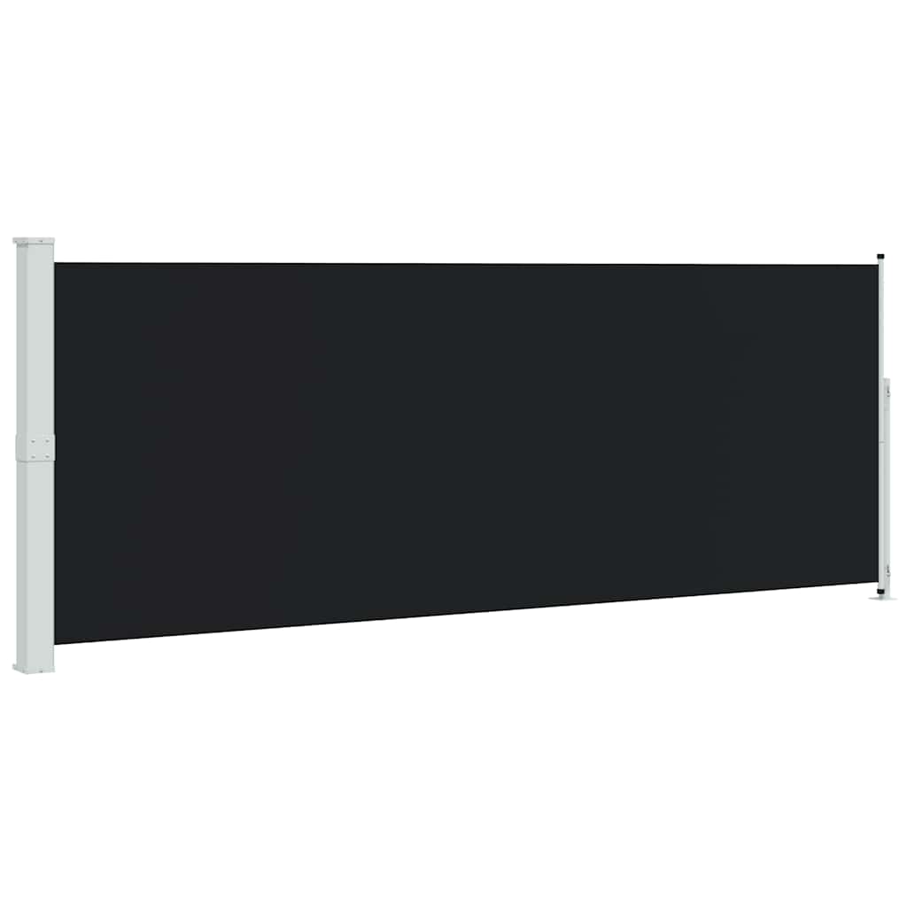 313405 vidaXL Patio Retractable Side Awning 180x500 cm Black