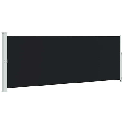313405 vidaXL Patio Retractable Side Awning 180x500 cm Black
