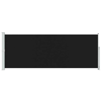 vidaXL Patio Retractable Side Awning 180x500 cm Black