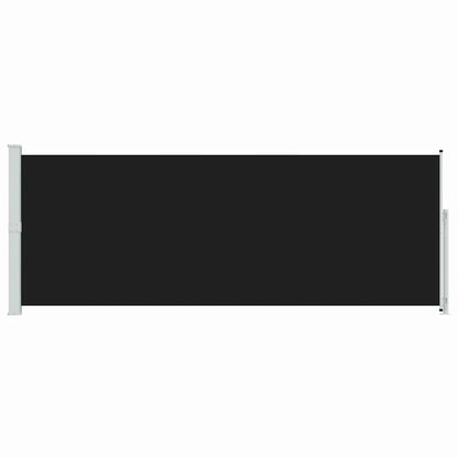 313405 vidaXL Patio Retractable Side Awning 180x500 cm Black