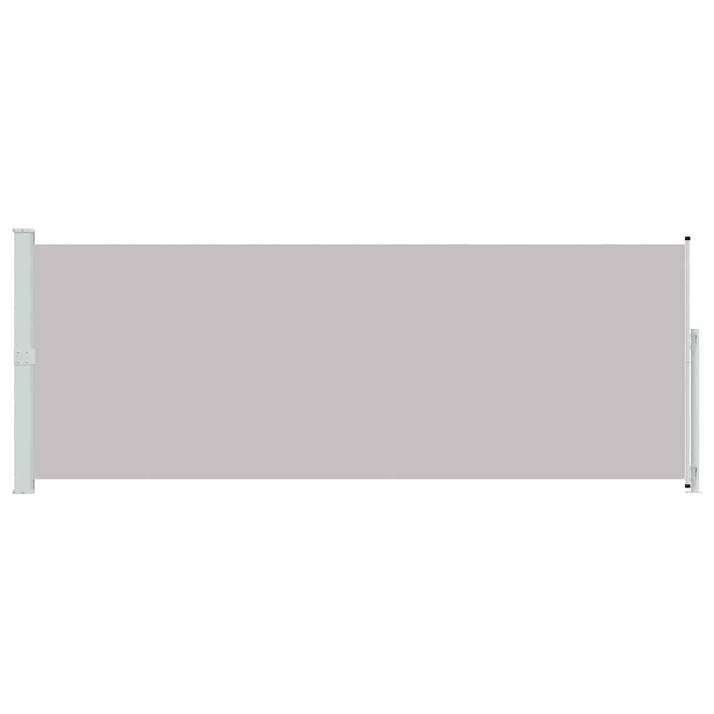 313407 vidaXL Patio Retractable Side Awning 180x500 cm Grey