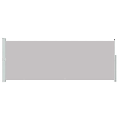313407 vidaXL Patio Retractable Side Awning 180x500 cm Grey