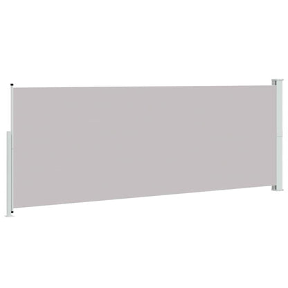 313407 vidaXL Patio Retractable Side Awning 180x500 cm Grey