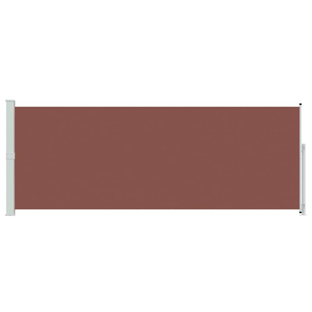 vidaXL Patio Retractable Side Awning 180x500 cm Brown