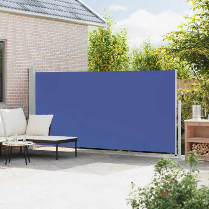 313409 vidaXL Patio Retractable Side Awning 180x500 cm Blue