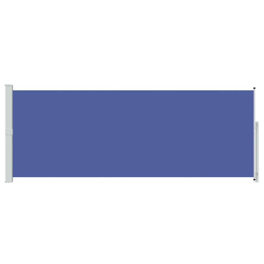 vidaXL Patio Retractable Side Awning 180x500 cm Blue