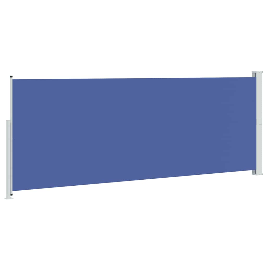 vidaXL Patio Retractable Side Awning 180x500 cm Blue