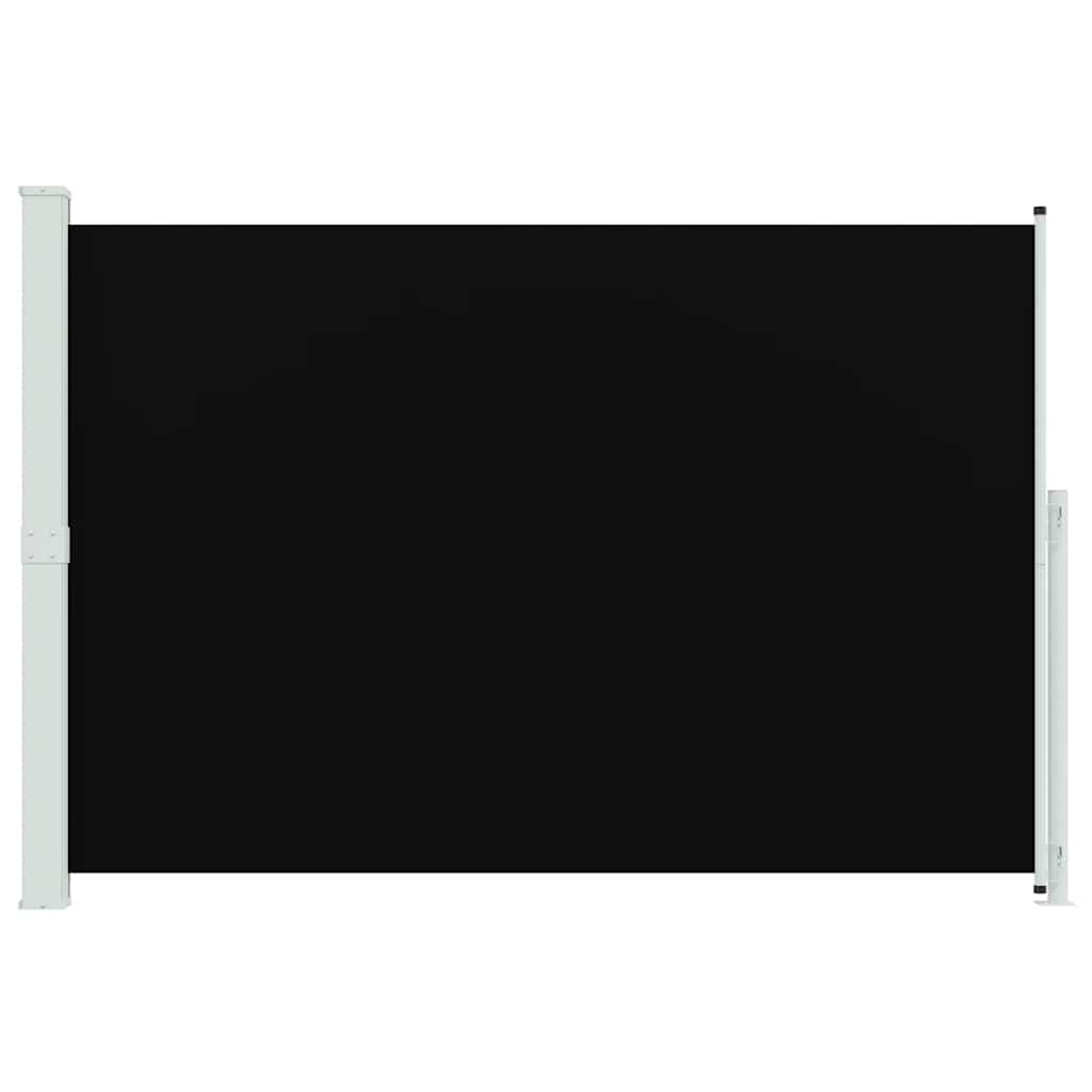 vidaXL Patio Retractable Side Awning 200x314 cm Black