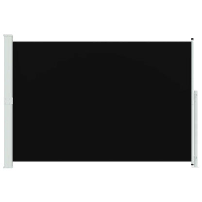 vidaXL Patio Retractable Side Awning 200x314 cm Black