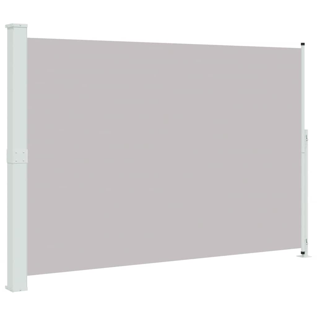 vidaXL Patio Retractable Side Awning 200x314 cm Grey