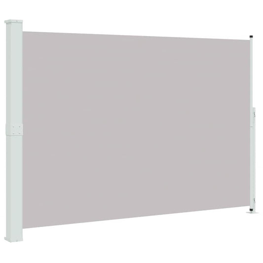 vidaXL Patio Retractable Side Awning 200x314 cm Grey