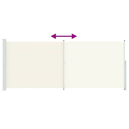vidaXL Patio Retractable Side Awning 200x514 cm Cream