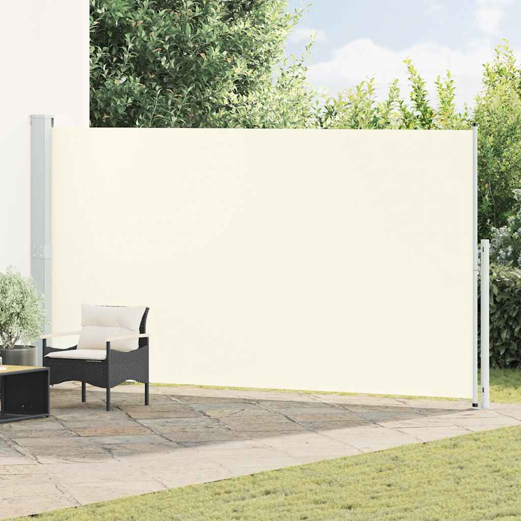 vidaXL Patio Retractable Side Awning 200x514 cm Cream