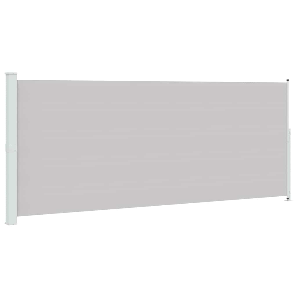vidaXL Patio Retractable Side Awning 200x514 cm Grey