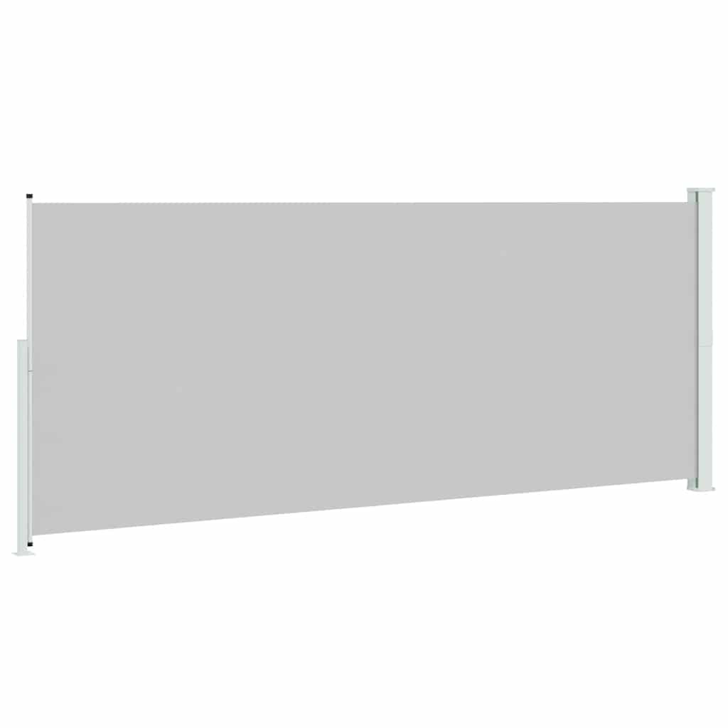 vidaXL Patio Retractable Side Awning 200x514 cm Grey