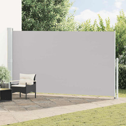 vidaXL Patio Retractable Side Awning 200x514 cm Grey