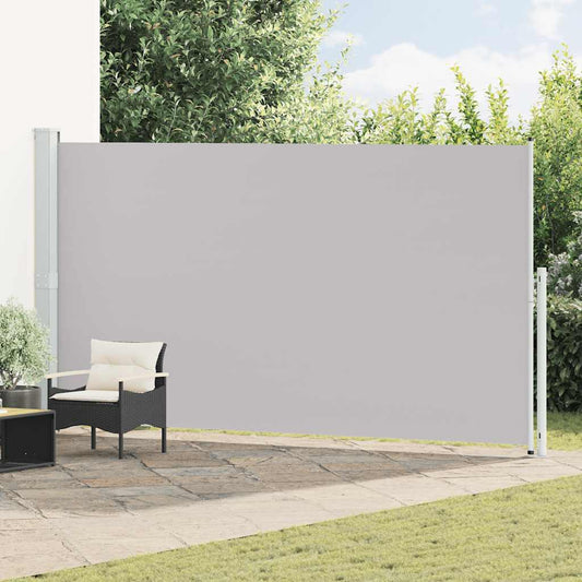 vidaXL Patio Retractable Side Awning 200x514 cm Grey
