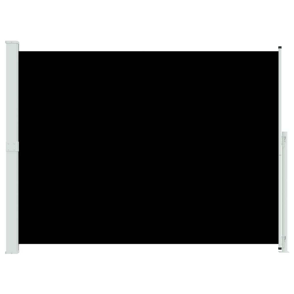 vidaXL Patio Retractable Side Awning 220x314 cm Black