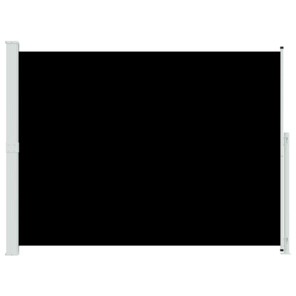 vidaXL Patio Retractable Side Awning 220x314 cm Black