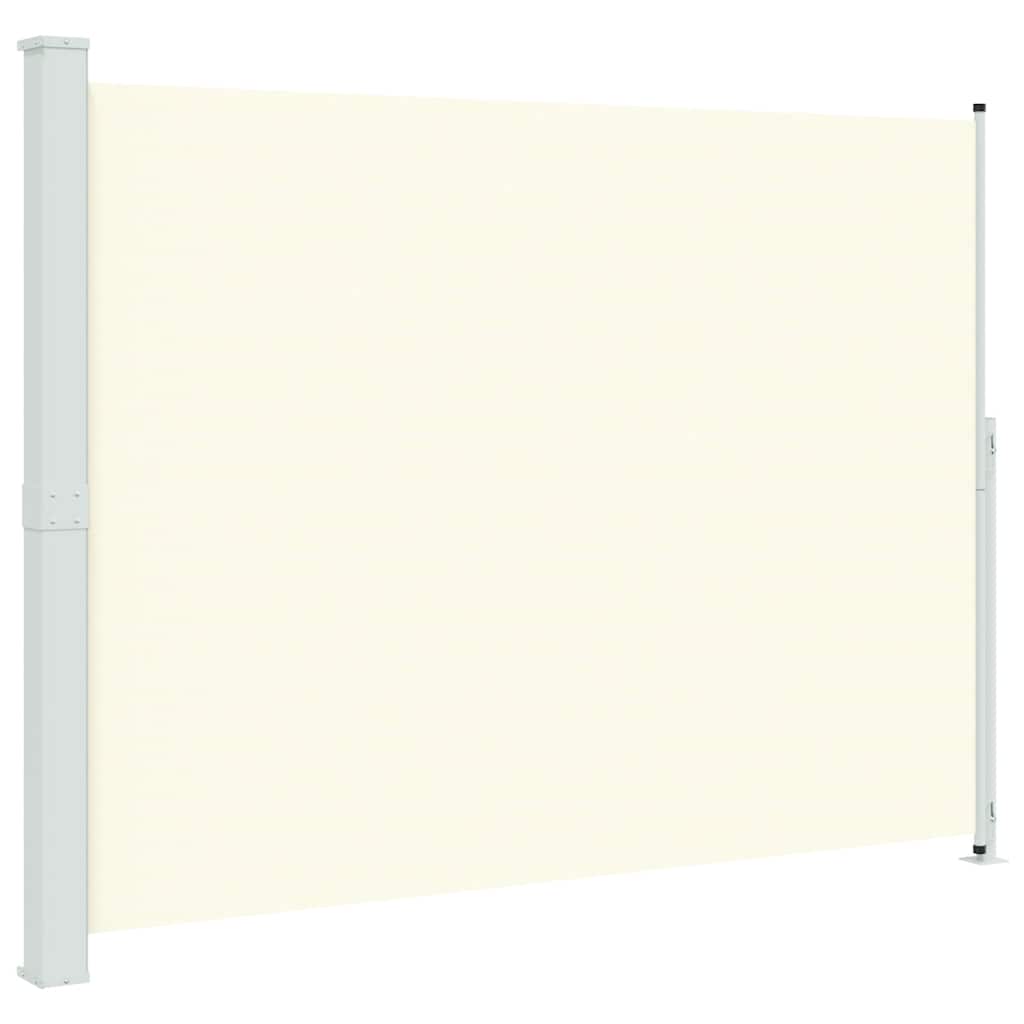 vidaXL Patio Retractable Side Awning 220x300 cm Cream