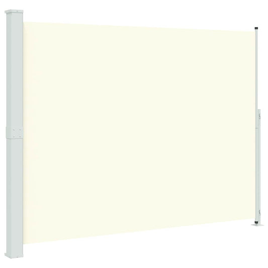 vidaXL Patio Retractable Side Awning 220x314 cm Cream