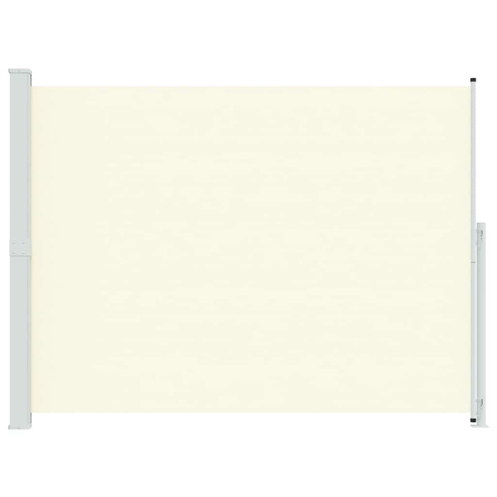vidaXL Patio Retractable Side Awning 220x314 cm Cream