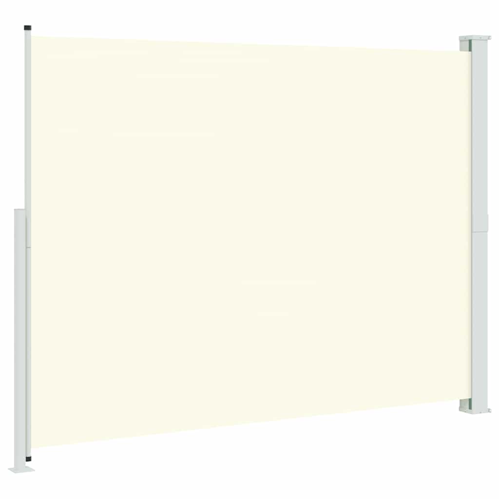 vidaXL Patio Retractable Side Awning 220x314 cm Cream