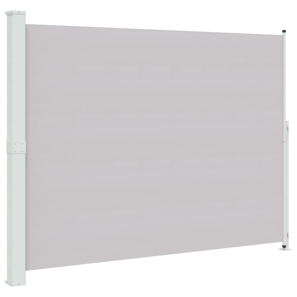 vidaXL Patio Retractable Side Awning 220x314 cm Grey