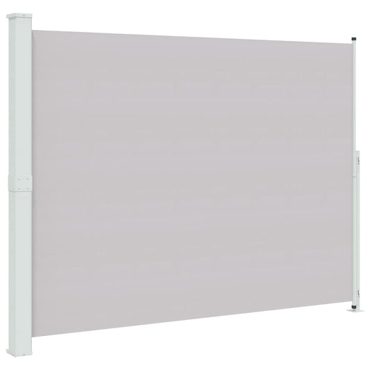 vidaXL Patio Retractable Side Awning 220x314 cm Grey