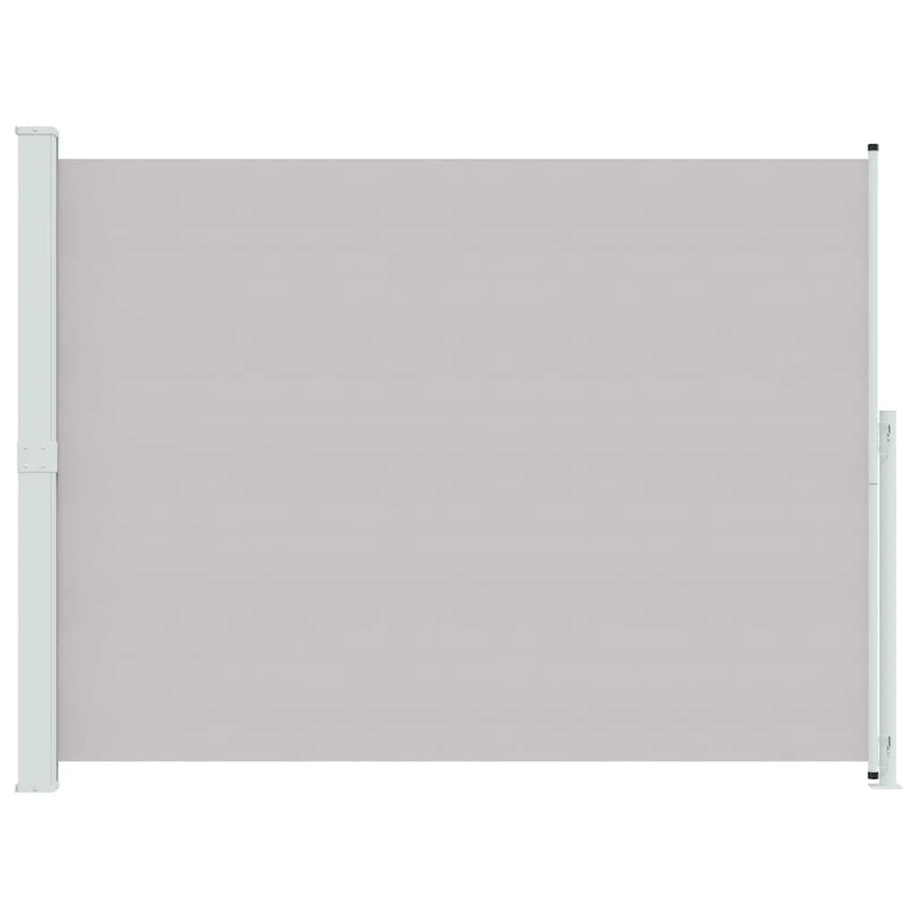 vidaXL Patio Retractable Side Awning 220x314 cm Grey