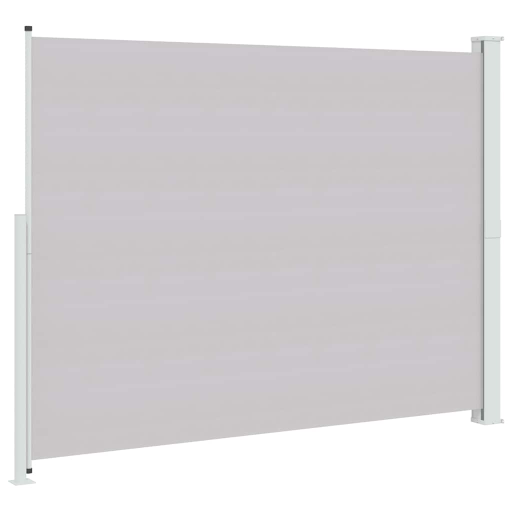 vidaXL Patio Retractable Side Awning 220x300 cm Grey