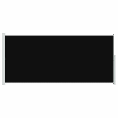 vidaXL Patio Retractable Side Awning 220x514 cm Black
