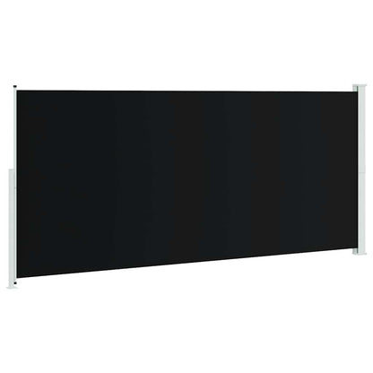 vidaXL Patio Retractable Side Awning 220x514 cm Black