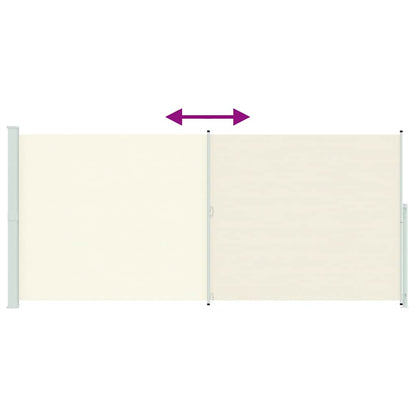 vidaXL Patio Retractable Side Awning 220x514 cm Cream