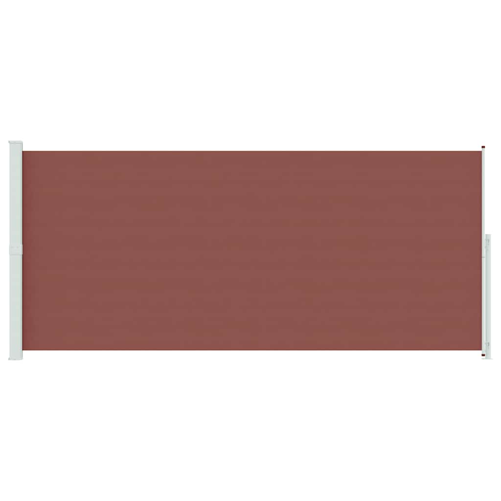 vidaXL Patio Retractable Side Awning 220x500 cm Brown