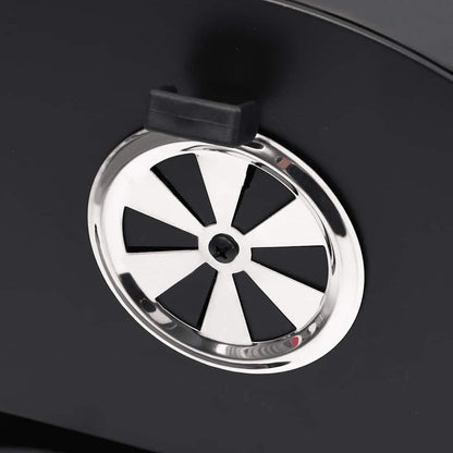 vidaXL Barrel Grill with 2 Cooking Grids Black 80x95x90 cm Steel