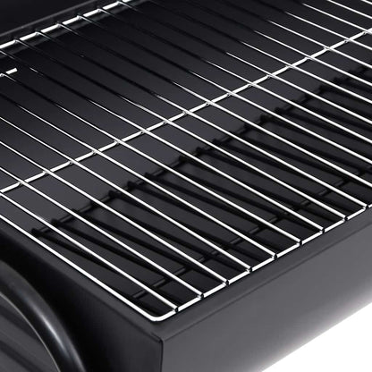 vidaXL Barrel Grill with 2 Cooking Grids Black 80x95x90 cm Steel