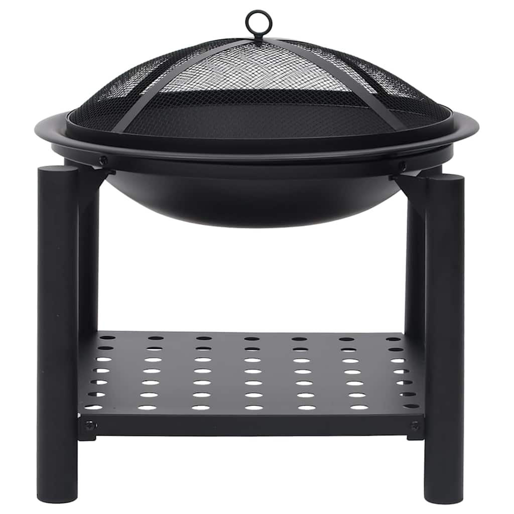 vidaXL Fire Pit with Poker 54x54x55 cm Steel