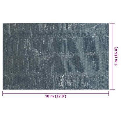 vidaXL Floating PE Solar Pool Film 1000x500 cm Black and Blue