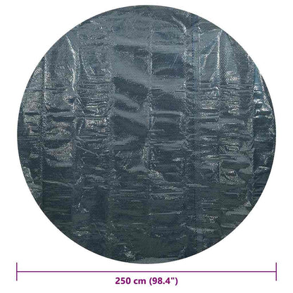92972 vidaXL Floating PE Solar Pool Film 250 cm Black and Blue