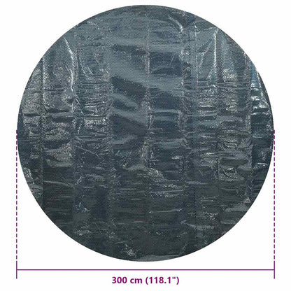 vidaXL Floating PE Solar Pool Film 300 cm Black and Blue