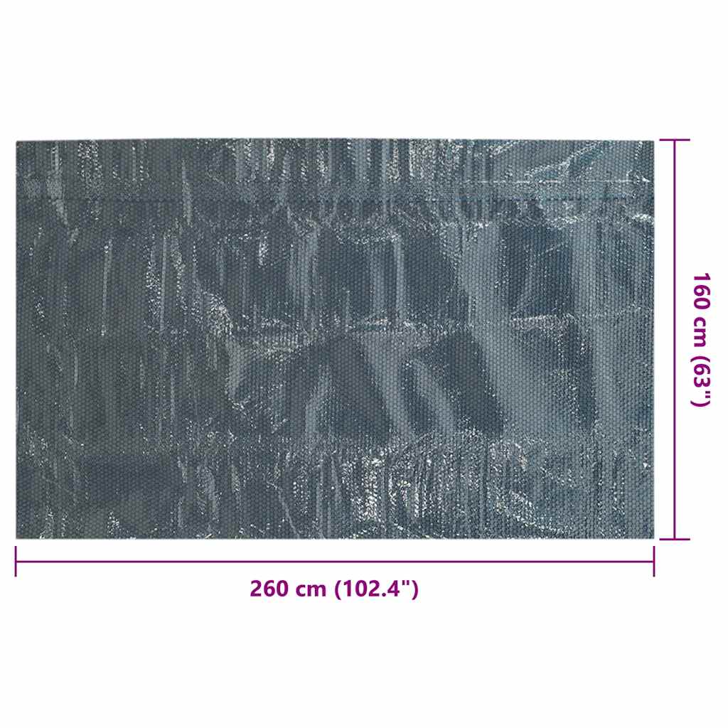 vidaXL Pool Cover | Black and Blue | Thick PE film with air chambers | Large