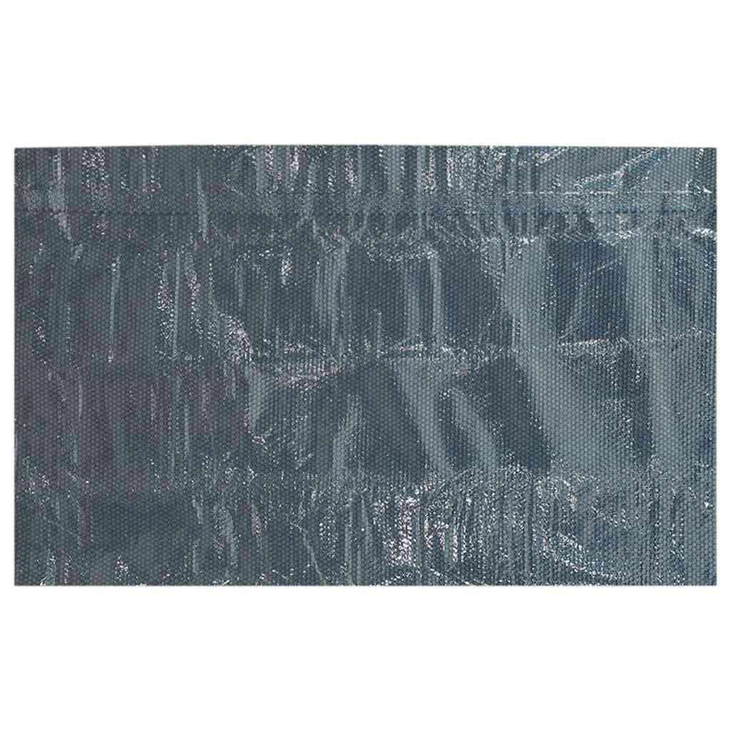 92985 vidaXL Floating PE Solar Pool Film 732x366 cm Black and Blue