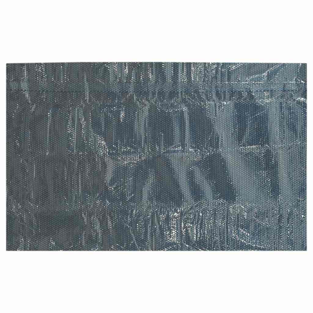 vidaXL Pool Cover | Black and Blue | Polyethylene Film | 400 x 200 cm